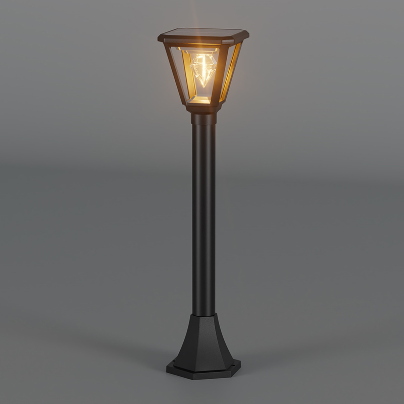 PY-LED GR D02 Lampada solare da giardino quadrata